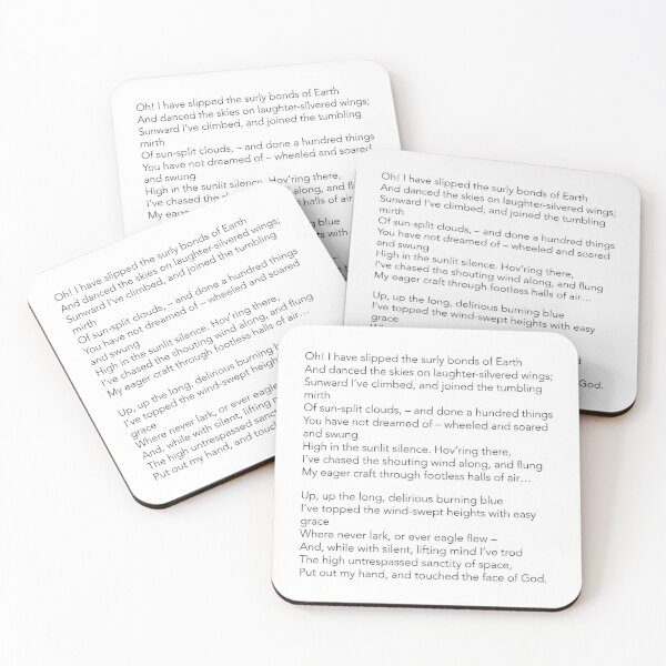 Item preview, high flight john magee poem designed and sold by PilotandPlane.