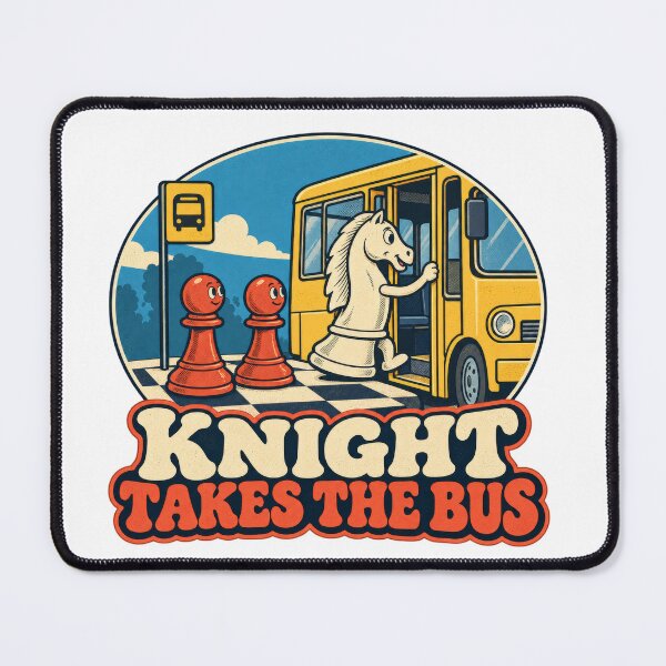 Item preview, Chess Knight Takes the Bus designed and sold by Pixdot.