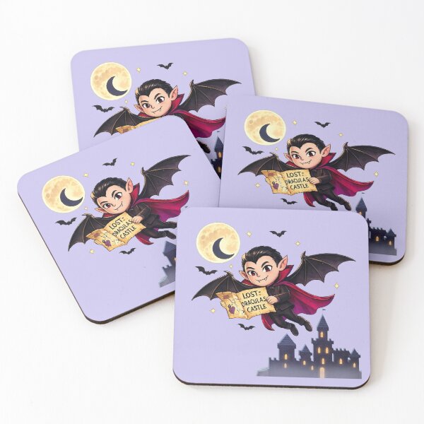 Item preview, Funny Lost Vampire Map - Cute Dracula Halloween Cartoon. designed and sold by Yassinejayed.