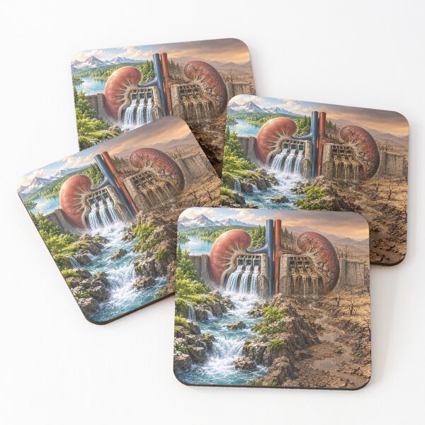 Item preview, CKD – Kidney Waterfall and Industrial Landscape designed and sold by Mirgonhood.