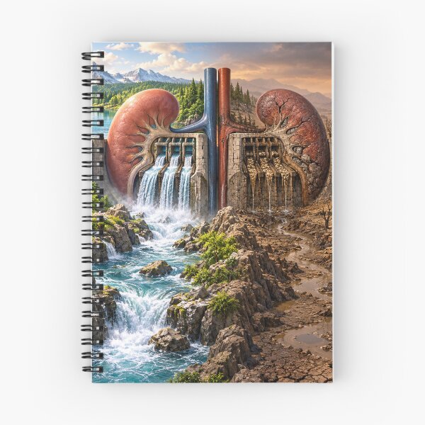 Item preview, CKD – Kidney Waterfall and Industrial Landscape designed and sold by Mirgonhood.