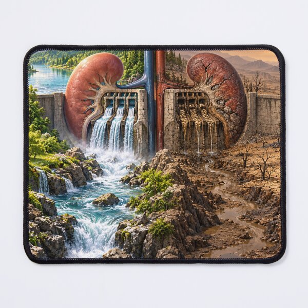 Item preview, CKD – Kidney Waterfall and Industrial Landscape designed and sold by Mirgonhood.