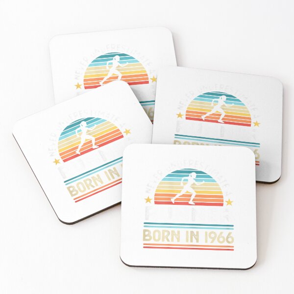Item preview, Runner born in 1966 60th Birthday Running Gifts Women T-Shirt designed and sold by E-Capoeira shop.