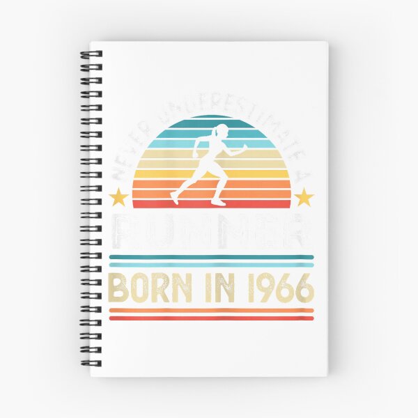 Item preview, Runner born in 1966 60th Birthday Running Gifts Women T-Shirt designed and sold by E-Capoeira shop.
