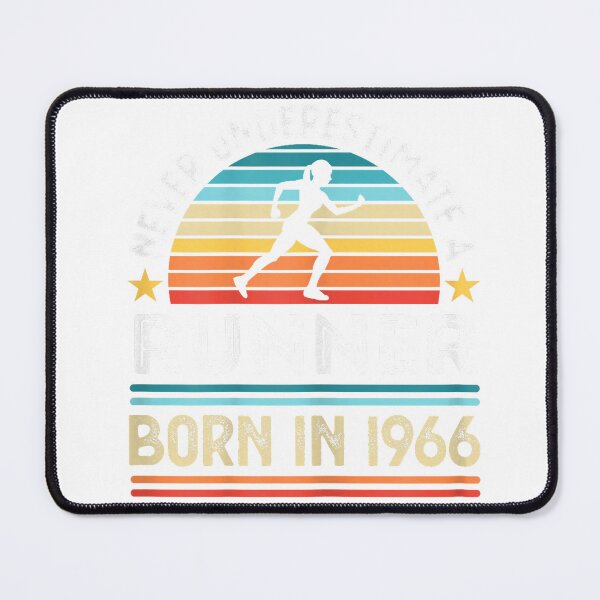 Item preview, Runner born in 1966 60th Birthday Running Gifts Women T-Shirt designed and sold by E-Capoeira shop.