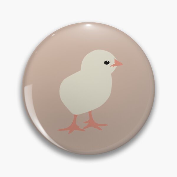 Item preview, Cute Minimalist Chick III on Warm Taupe Background designed and sold by Nasdigitalart.