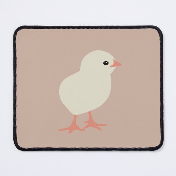 Item preview, Cute Minimalist Chick III on Warm Taupe Background designed and sold by Nasdigitalart.