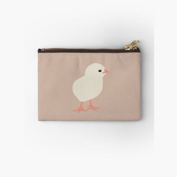 Item preview, Cute Minimalist Chick III on Warm Taupe Background designed and sold by Nasdigitalart.