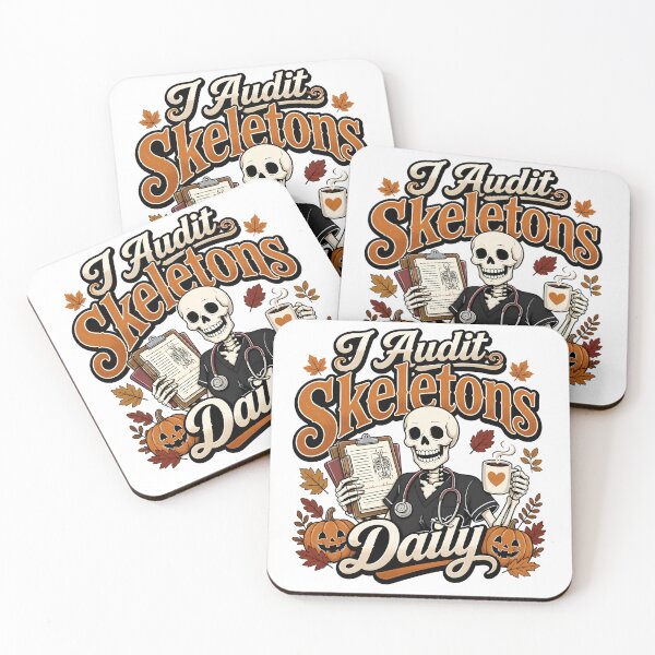 Item preview, Legal Nurse Halloween Humor – I Audit Skeletons Daily – Funny Nurse Coffee Design designed and sold by CuteDesignables.