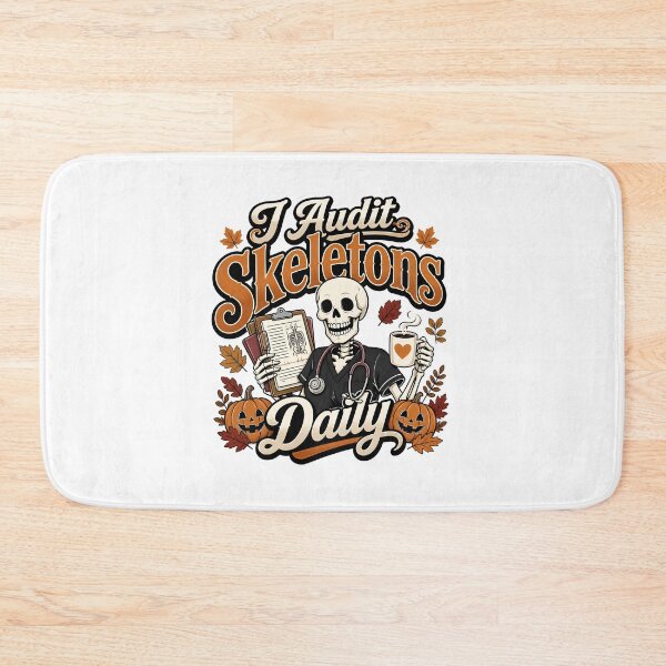 Item preview, Legal Nurse Halloween Humor – I Audit Skeletons Daily – Funny Nurse Coffee Design designed and sold by CuteDesignables.