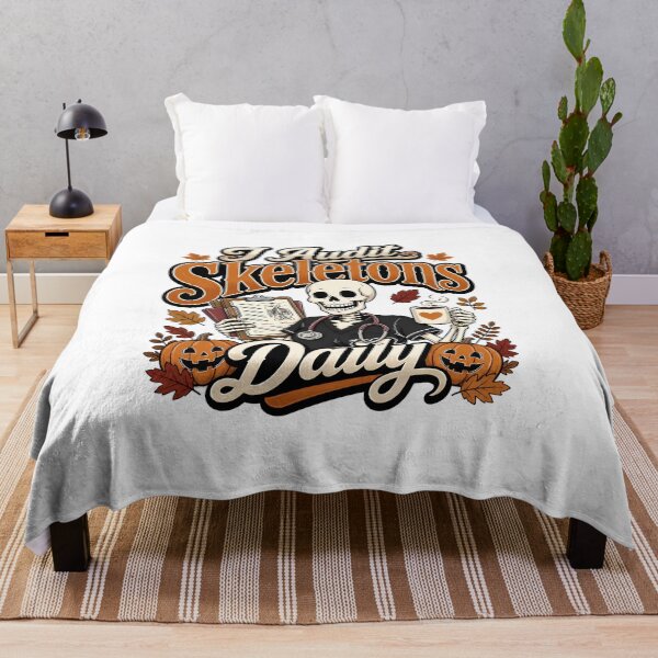 Item preview, Legal Nurse Halloween Humor – I Audit Skeletons Daily – Funny Nurse Coffee Design designed and sold by CuteDesignables.