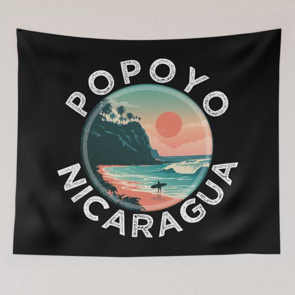 Item preview, Popoyo - Nicaragua (with White Lettering) designed and sold by VelvetRoom.