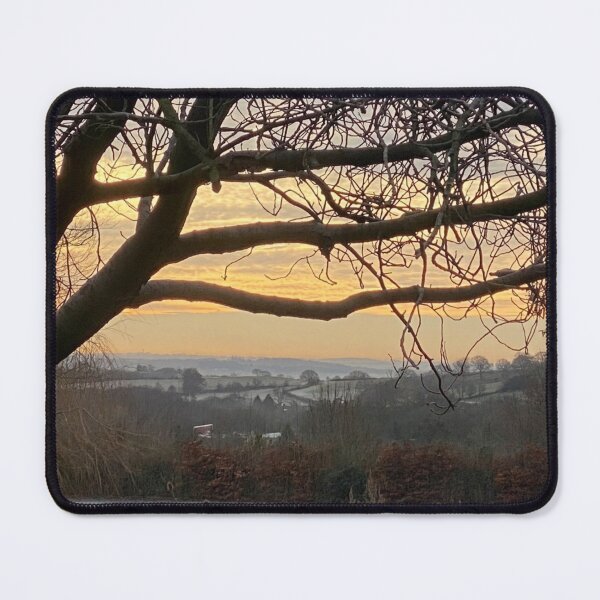 Item preview, Glimpse of Morning,  Countryside Through the Trees designed and sold by Astute-Artio-Photography.