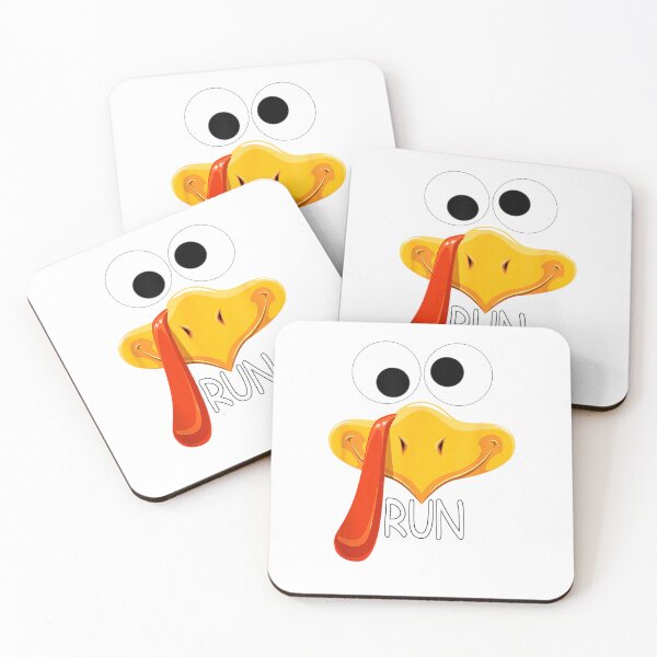Item preview, Turkey Face Thanksgiving Running Trot Turkey Squad Matching T-Shirt designed and sold by HugsPlusCoffee.