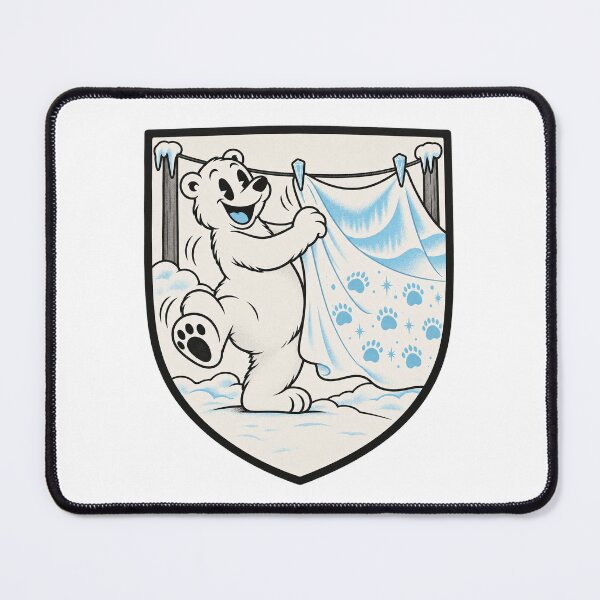 Item preview, Polar Bear Folds the Snow designed and sold by Floeline.