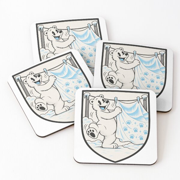 Item preview, Polar Bear Folds the Snow designed and sold by Floeline.