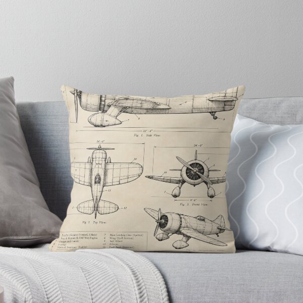 Item preview, Gee Bee R-2 – Vintage Racing Aircraft Technical Drawing designed and sold by Mirgonhood.