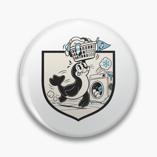 Item preview, Seal Waits by the Dryer designed and sold by Floeline.