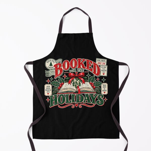 Item preview, Booked for the Holidays Shirt, Vintage Christmas Book Lover Tee, Funny Library Holiday Gift Sweatshirt designed and sold by PRINYOS.