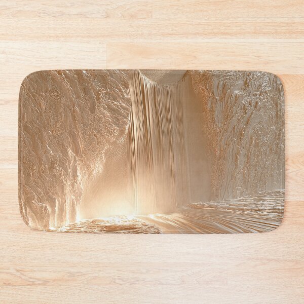 Item preview, Mountain Cliffs Waterfall Minimalist Landscape Art Print    designed and sold by MargaretWiktor.