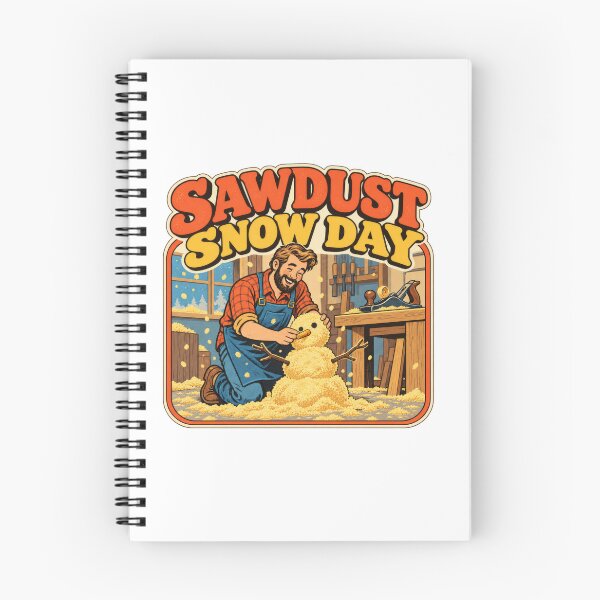 Item preview, Woodworking Sawdust Snow Day Retro Humor designed and sold by Pixdot.