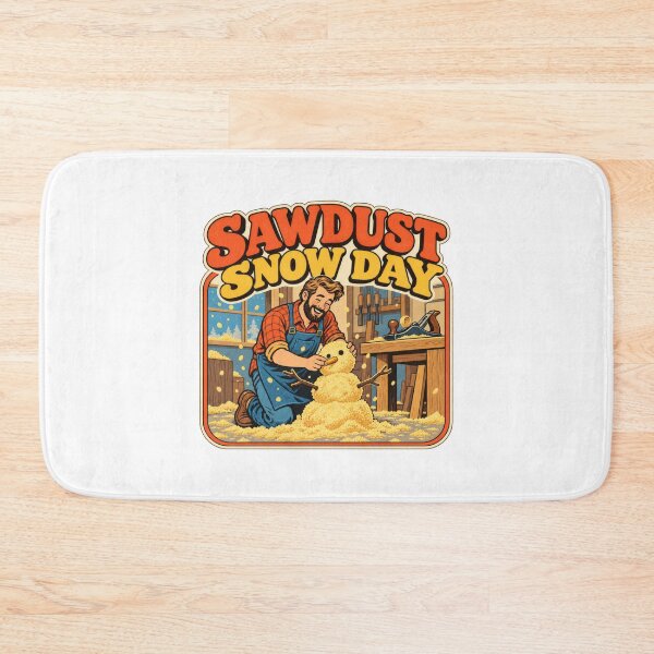 Item preview, Woodworking Sawdust Snow Day Retro Humor designed and sold by Pixdot.