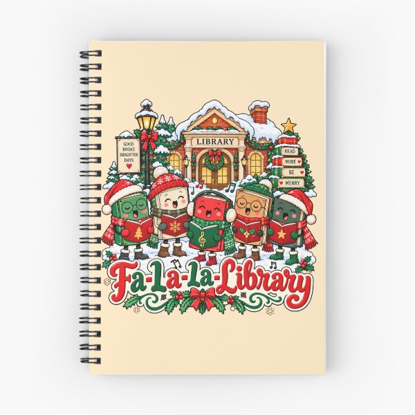 Artikelvorschau, Fa La La Library Shirt, Whimsical Christmas Book Lover Tee, Funny Librarian Holiday Gift Sweatshirt entworfen und verkauft von PRINYOS.