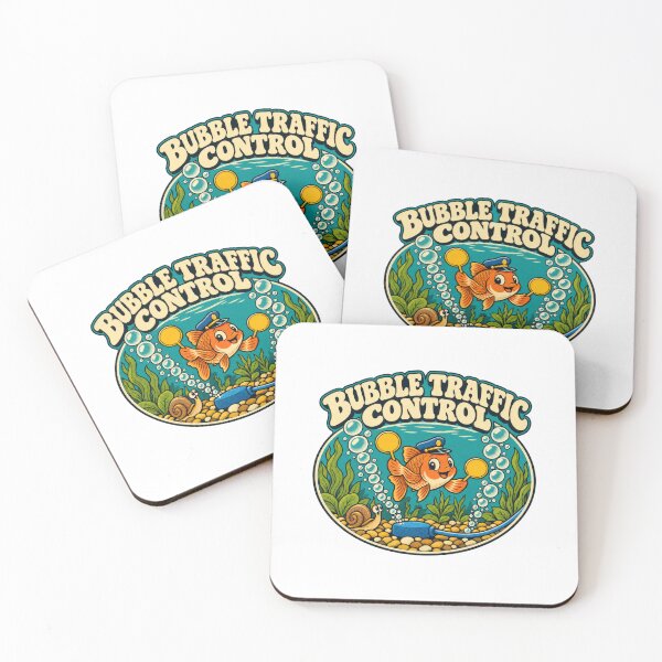 Item preview, Aquarium Bubble Traffic Control Retro Humor designed and sold by Pixdot.