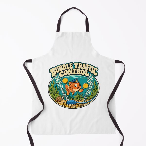 Item preview, Aquarium Bubble Traffic Control Retro Humor designed and sold by Pixdot.
