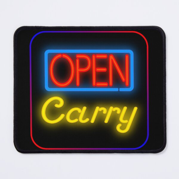 Item preview, Open Carry Neon in Red, Yellow, and Blue (with Border) designed and sold by Karate Octopus.