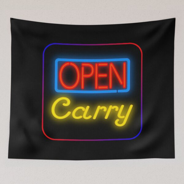 Item preview, Open Carry Neon in Red, Yellow, and Blue (with Border) designed and sold by Karate Octopus.