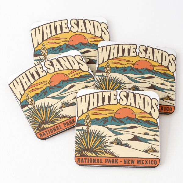 Item preview, White Sands National Park Gift - Retro White Sands Souvenir designed and sold by RedRubyBubble.