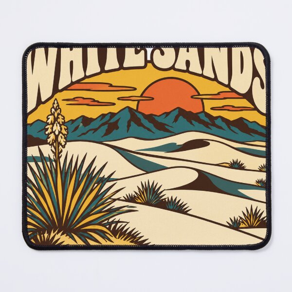 Item preview, White Sands National Park Gift - Retro White Sands Souvenir designed and sold by RedRubyBubble.