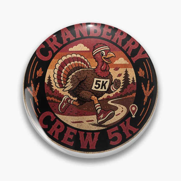 Item preview, Turkey Trot 5K Cranberry Crew T-Shirt designed and sold by Atros.