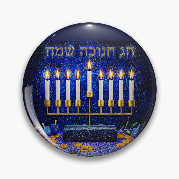 Item preview, Menorah with Dreidels and Coins designed and sold by Savannah Gibbs.
