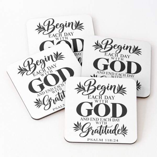 Item preview, begin each day with god gratitude  designed and sold by OCD_JESSICA.