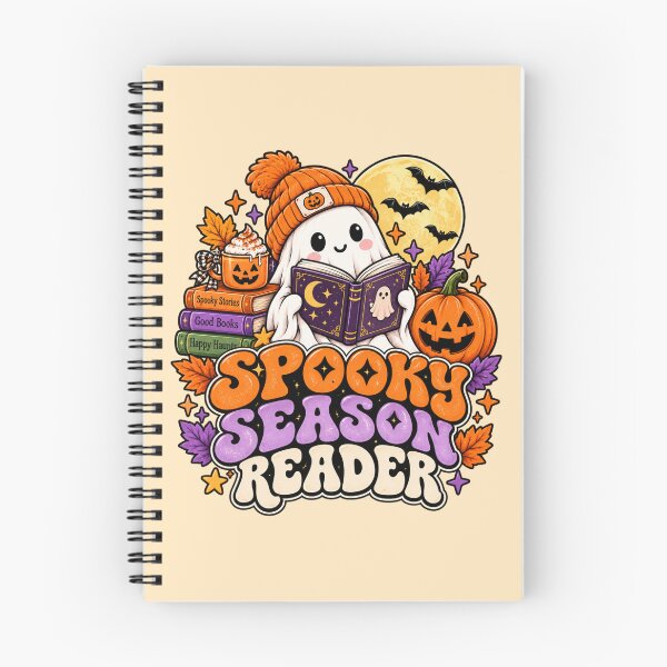 Artikelvorschau, Spooky Season Reader Shirt, Cute Ghost Book Lover Halloween Tee, Funny Bookworm Halloween Sweatshirt entworfen und verkauft von PRINYOS.