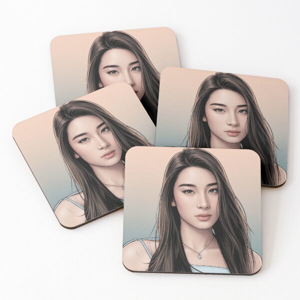 Item preview, Ming Toyoko Soft Thai GL Kdrama Actress LGBTQ+ Cartoon Art Wall Decor Comic Print Poster Shirt Cell  designed and sold by Mind Space.