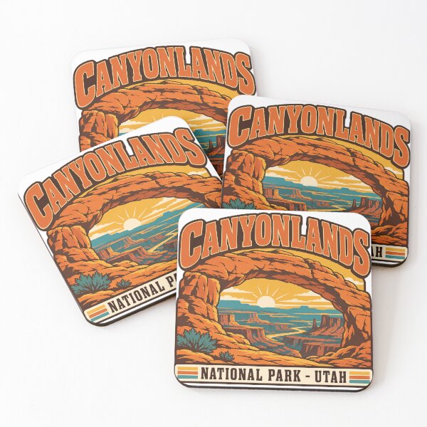 Item preview, Canyonlands National Park Gift - Retro Canyonlands Souvenir designed and sold by RedRubyBubble.