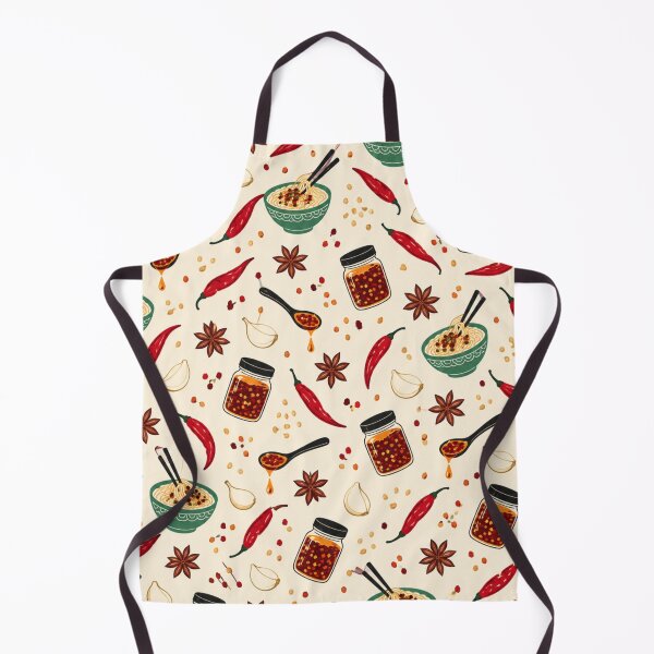 Item preview, Diseño Chili Crisp | Frascos de aceite de chile, fideos, ajo y pimientos rojos. Lámina para cocina. designed and sold by StickyGuys.