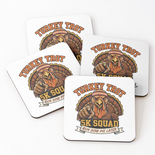Item preview, Turkey Trot 5K Squad Funny Thanksgiving Run Now Pie Later T-Shirt designed and sold by E-Capoeira shop.