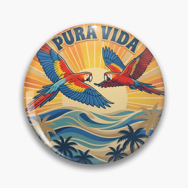 Item preview, Scarlet Pura Vida Macaws designed and sold by TicoInk.