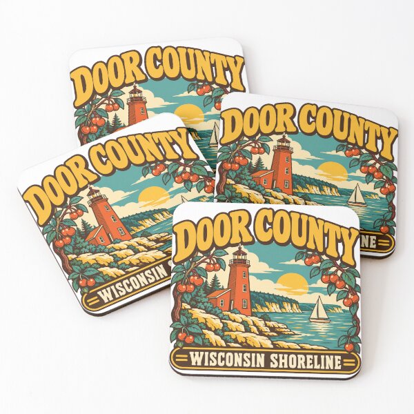 Item preview, Door County Gift - Wisconsin Shoreline designed and sold by RedRubyBubble.