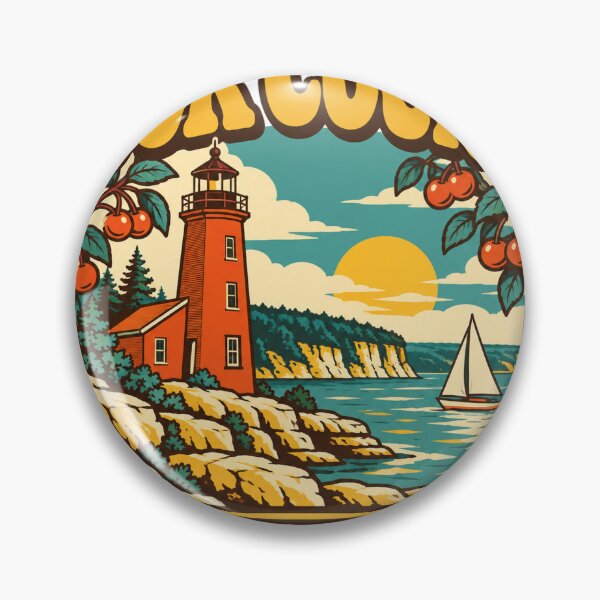 Artikelvorschau, Door County Geschenk - Wisconsin Shoreline entworfen und verkauft von RedRubyBubble.