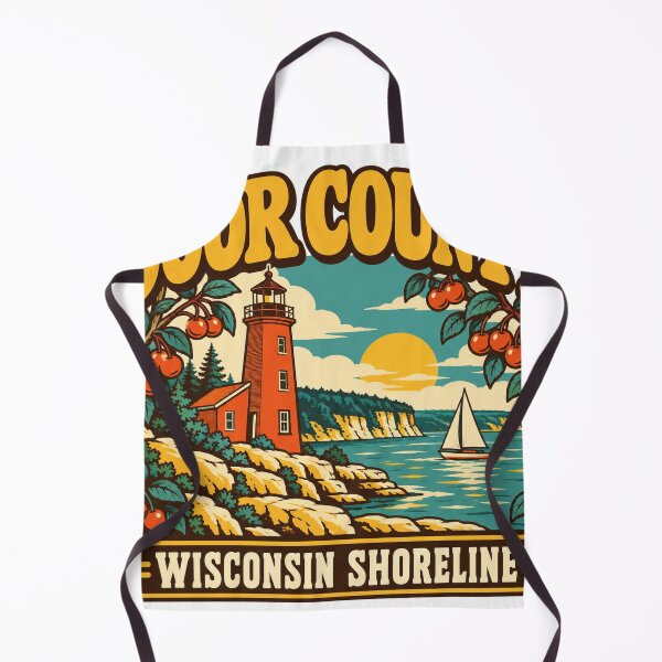 Item preview, Door County Gift - Wisconsin Shoreline designed and sold by RedRubyBubble.