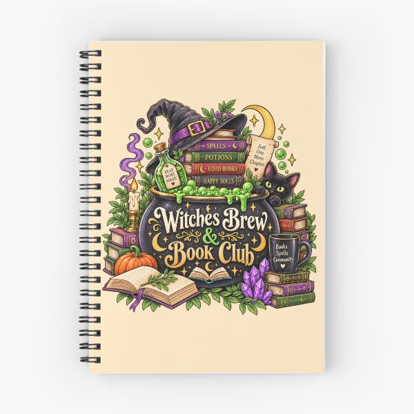 Artikelvorschau, Witches Brew and Book Club Shirt, Dark Academia Halloween Book Lover Tee, Funny Bookworm Sweatshirt entworfen und verkauft von PRINYOS.