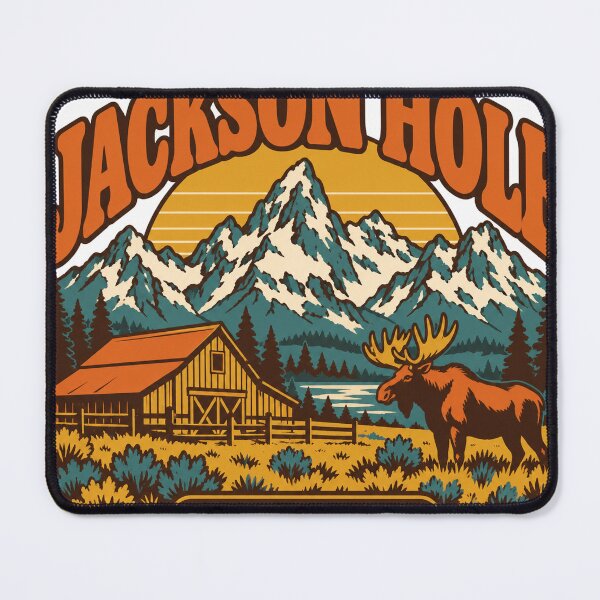 Item preview, Jackson Hole Gift - Wyoming designed and sold by RedRubyBubble.