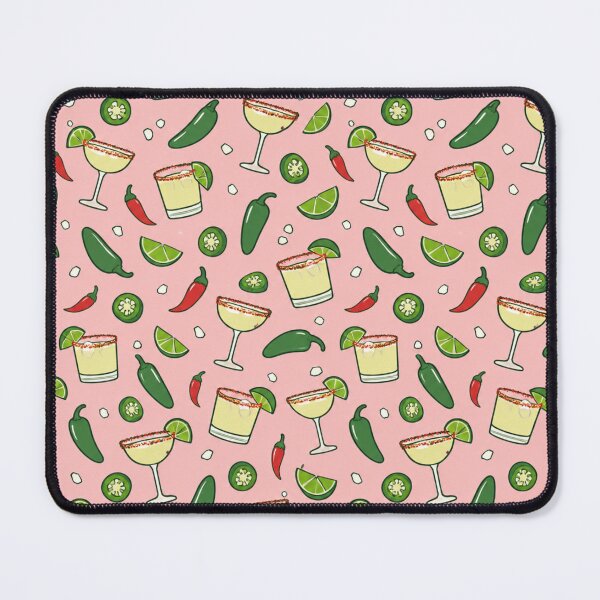 Item preview, Spicy Margarita Cocktail Pattern | Jalapeno, Lime and Chili Salt Rim Retro Bar Print designed and sold by StickyGuys.