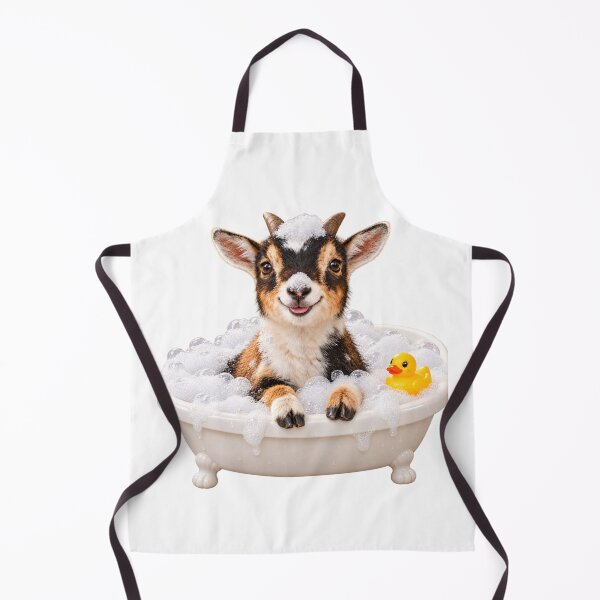 Item preview, Joyful Nigerian Dwarf Goat Bathtub designed and sold by Sillytoe.