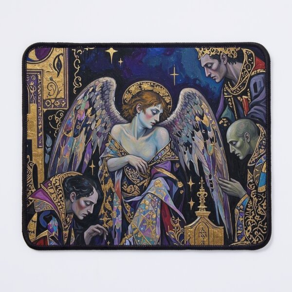 Item preview, Abstract Medieval Goth Angels Art designed and sold by TheDarkWardrobe.